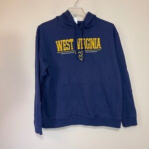 Knights Apparel West Virginia WVU Mountaineers Hoodie Navy Blue Mens Large